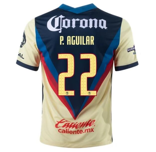 Club America Home Kit Soccer Jersey PAUL AGUILAR #22 2020/21